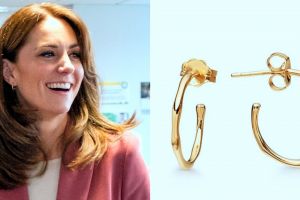 Kunjungi pusat medis Covid-19, anting Kate Middleton curi perhatian