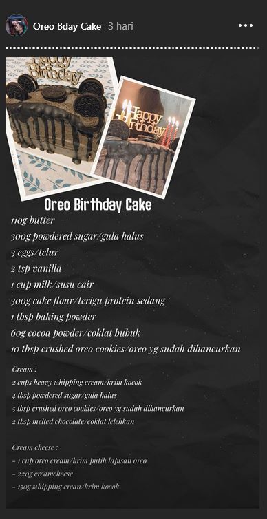 Resep kue Asmirandah Instagram Resep kue Asmirandah Instagram