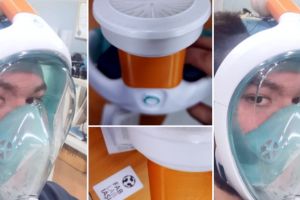 Kekurangan masker, tim robotik di Rumania modifikasi masker snorkeling