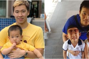 Beda gaya 10 atlet ganteng Tanah Air ketika momong anak