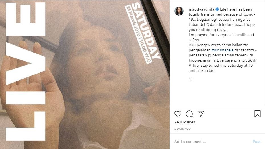 Kisah 4 seleb hadapi wabah Corona saat kuliah di luar negeri