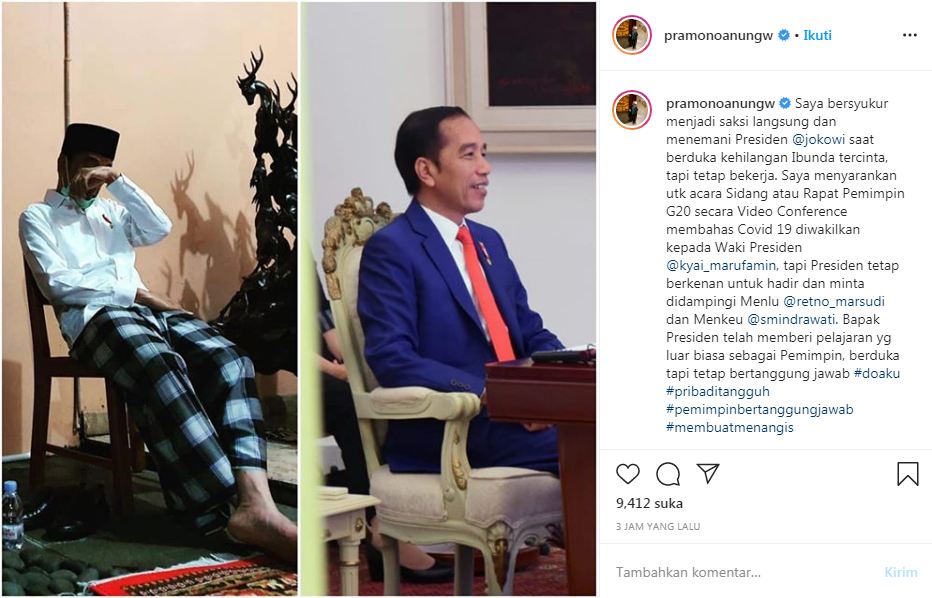 8 Momen Jokowi hadiri video conference KTT G20 usai makamkan ibunda