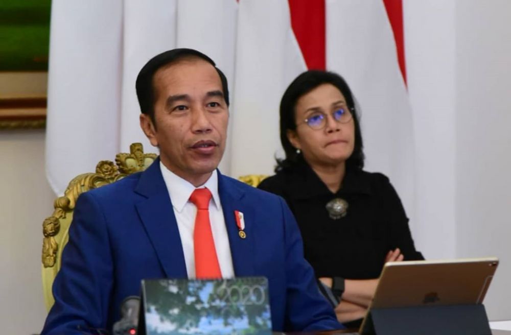8 Momen Jokowi hadiri video conference KTT G20 usai makamkan ibunda