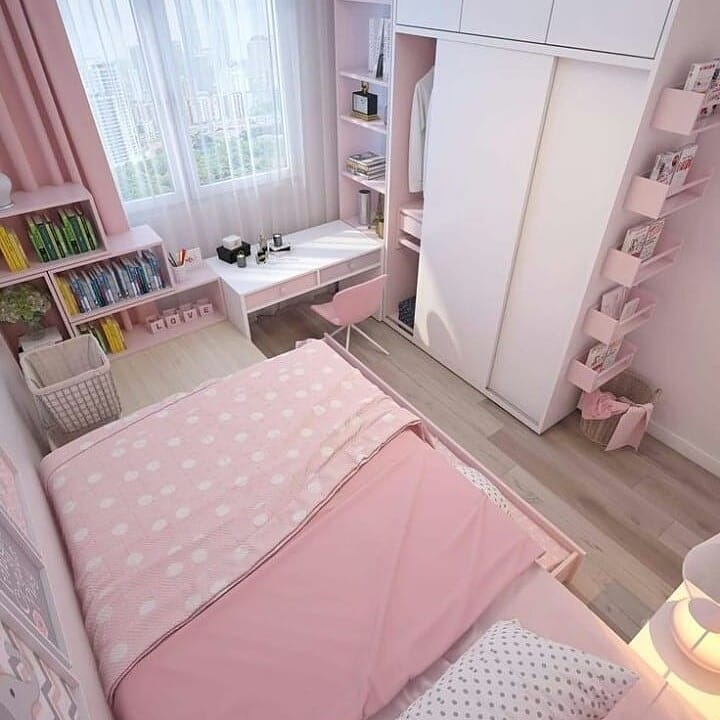 10 Inspirasi dekorasi kamar serba pink, cocok untuk berjiwa feminin