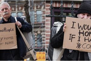 10 Potret tunawisma di tengah aturan social distancing ini bikin haru