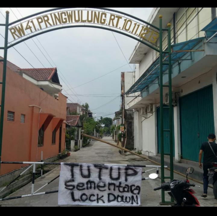 Viral beberapa kampung di Jogja mulai lakukan lockdown mandiri