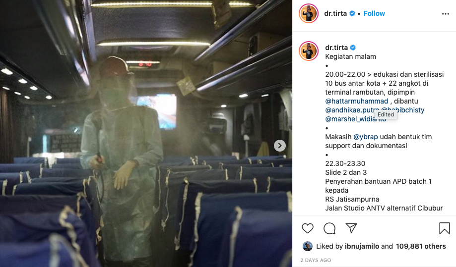 5 Aksi Dokter Tirta turun tangan lawan Corona, bikin salut