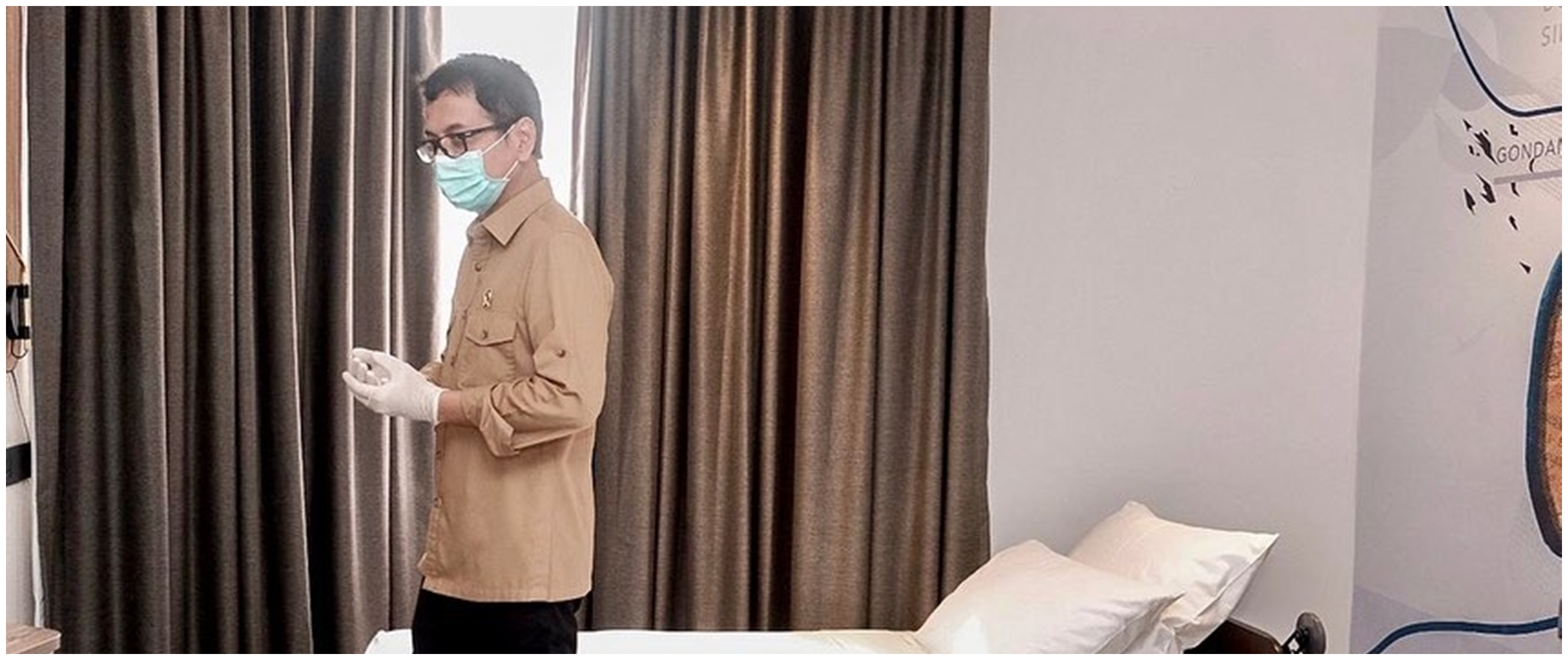 8 Momen Wishnutama tinjau hotel untuk ditinggali tenaga medis