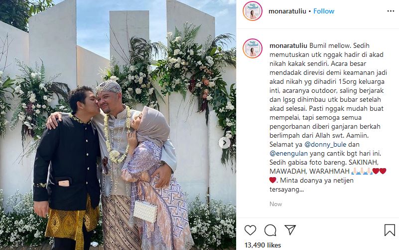 Curhat haru Mona Ratuliu tidak bisa hadiri pernikahan kakak