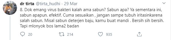 Belajar dari Dokter Tirta, ini 11 cara agar tak tertular Corona