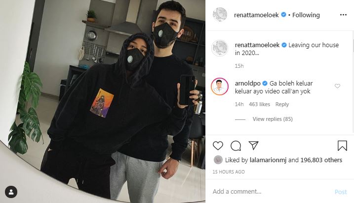 Cegah Corona, penampilan Chef Renatta keluar rumah jadi sorotan