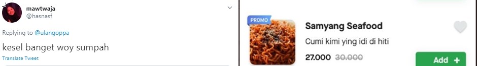 12 Deskripsi makanan di aplikasi ojek online ini bikin tepuk jidat