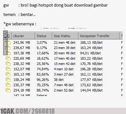 10 Meme hotspot internet ini lucunya bikin senyum kecut