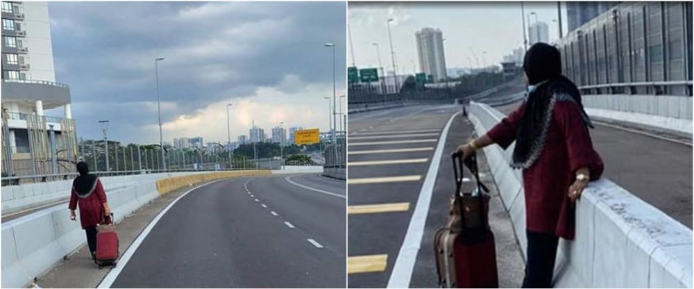 Viral nenek berjalan kaki dari Johor ke Singapura saat lockdown
