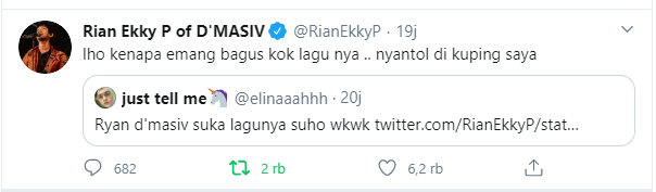 Naksir lagu Korea, Rian D'Masiv ingin cover single Suho EXO