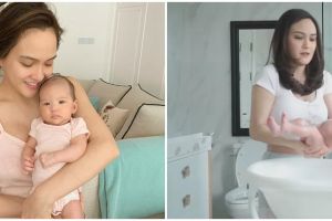 8 Momen Shandy Aulia mandikan sang anak ini curi perhatian