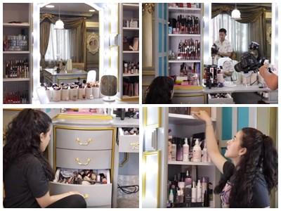 7 Penampakan koleksi makeup beauty vlogger ini bikin melongo