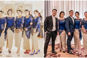 8 Potret bridesmaid pernikahan Kompol Fahrul, ada Awkarin