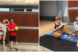 7 Gaya Ayu Ting Ting berjemur di rumah, dari yoga hingga berenang