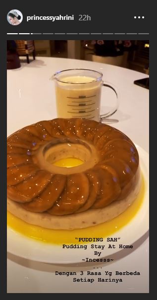 Vla puding buatannya dipuji suami, begini reaksi manja Syahrini