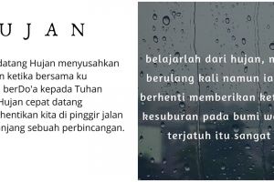 101 Kata-kata mutiara tentang hujan, puitis dan penuh makna