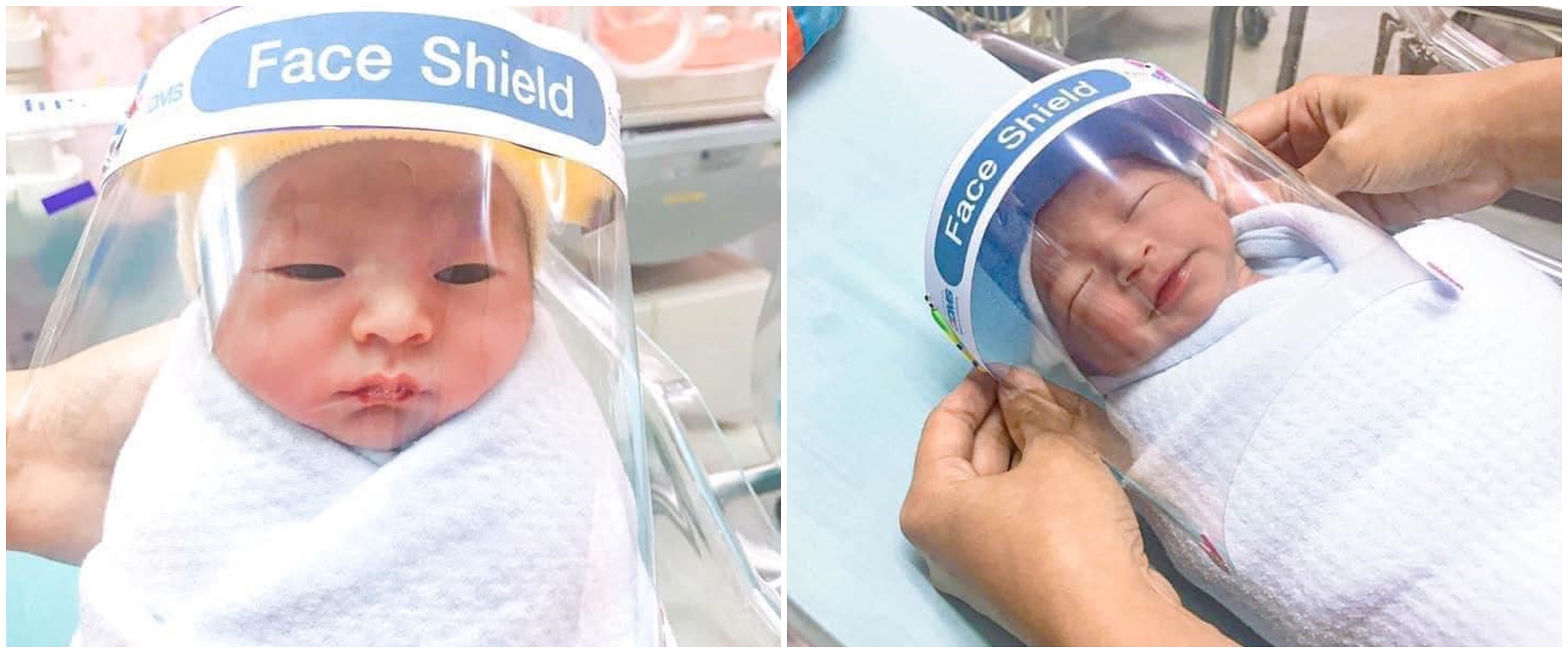 Cegah corona, bayi lahir di negara ini dipasangi pelindung wajah