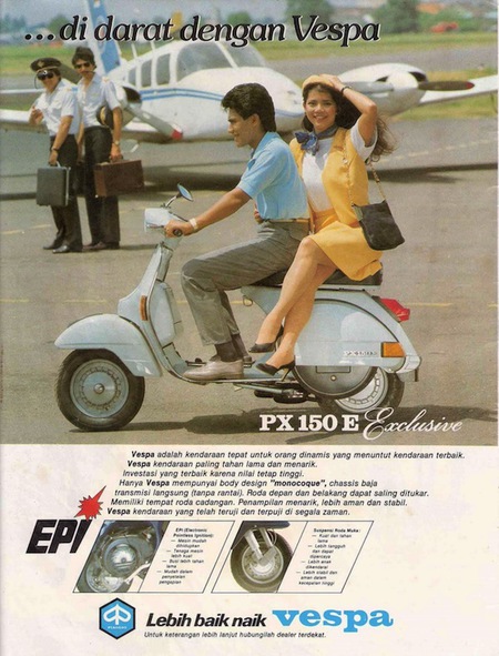 Penampakan 10 poster iklan jadul  sepeda motor simpel m
