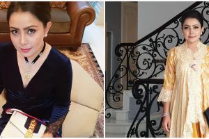 Gaya stylish Mayangsari belanja sayur, tasnya bikin salah fokus