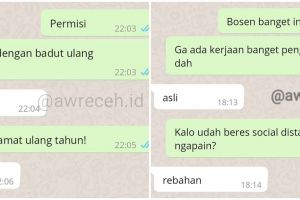 10 Tanya jawab lucu di WA ini absurdnya bikin senyum-senyum