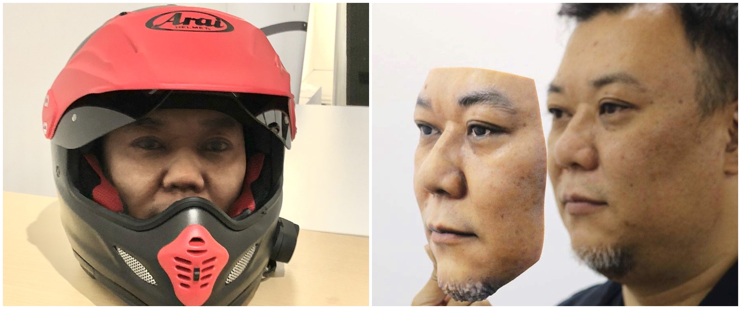Seniman ini bikin masker topeng 3D, realistis wajah manusia