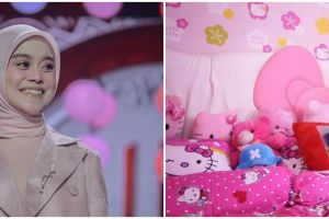 7 Penampakan kamar tidur Lesty Kejora, bernuansa serba pink