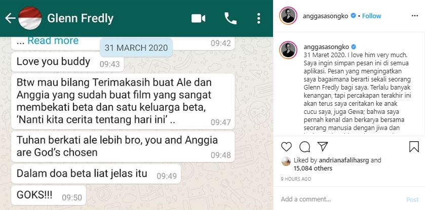 5 Percakapan seleb bersama Glenn Fredly sebelum meninggal, bikin haru