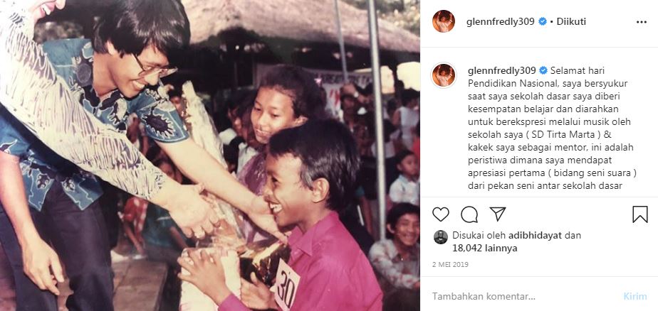 Kisah Glenn Fredly kalahkan Reza Artamevia di kontes nyanyi saat SD