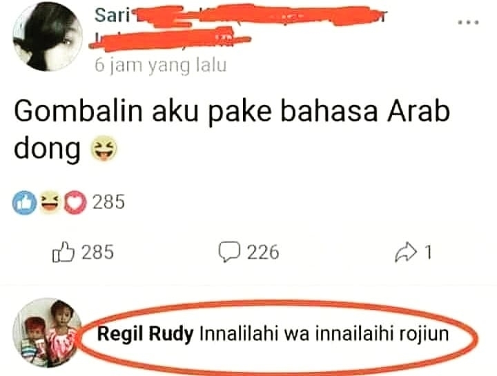 status FB lucu salah bahasa kocak © 2020 instagram.com