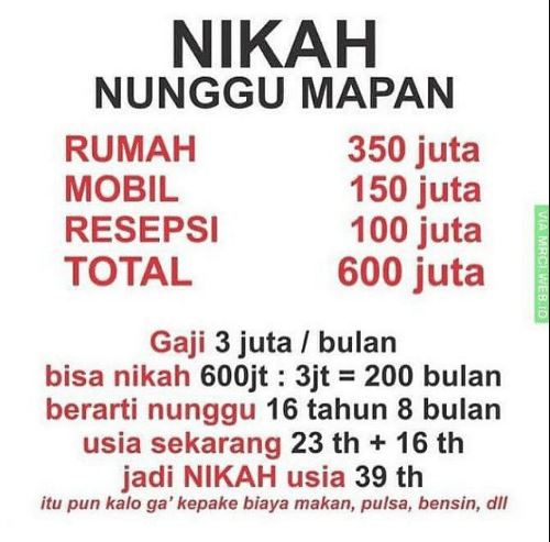 9 Meme lucu gagal nikah ini getirnya bikin senyum kecut