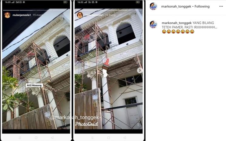 Penampakan rumah Mulan Jameela saat direnovasi ini curi perhatian