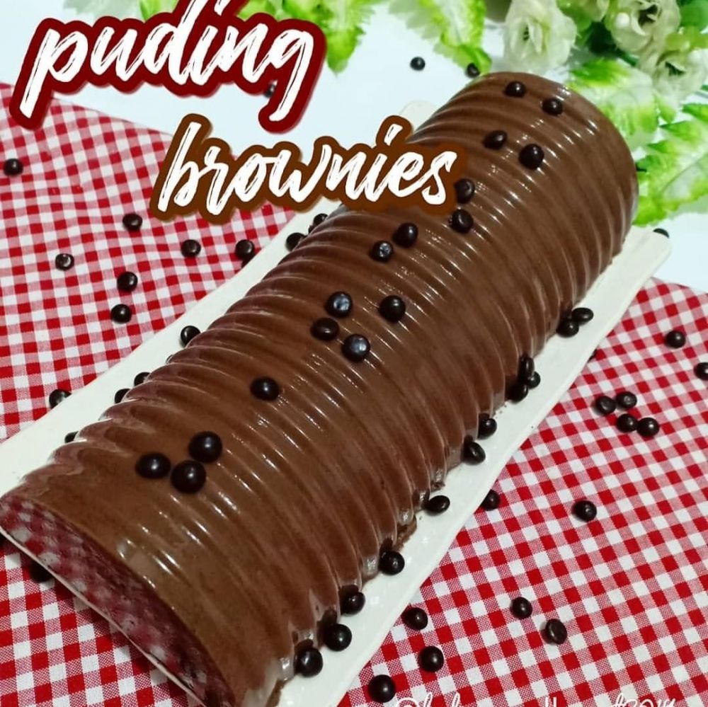 12 Resep puding brownies spesial, enak, lembut, dan praktis