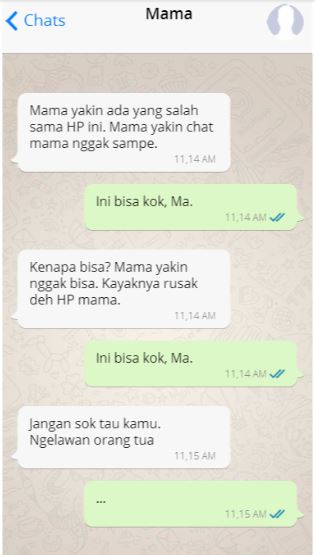 7 Chat prank orangtua dan anak ini bikin tepuk jidat