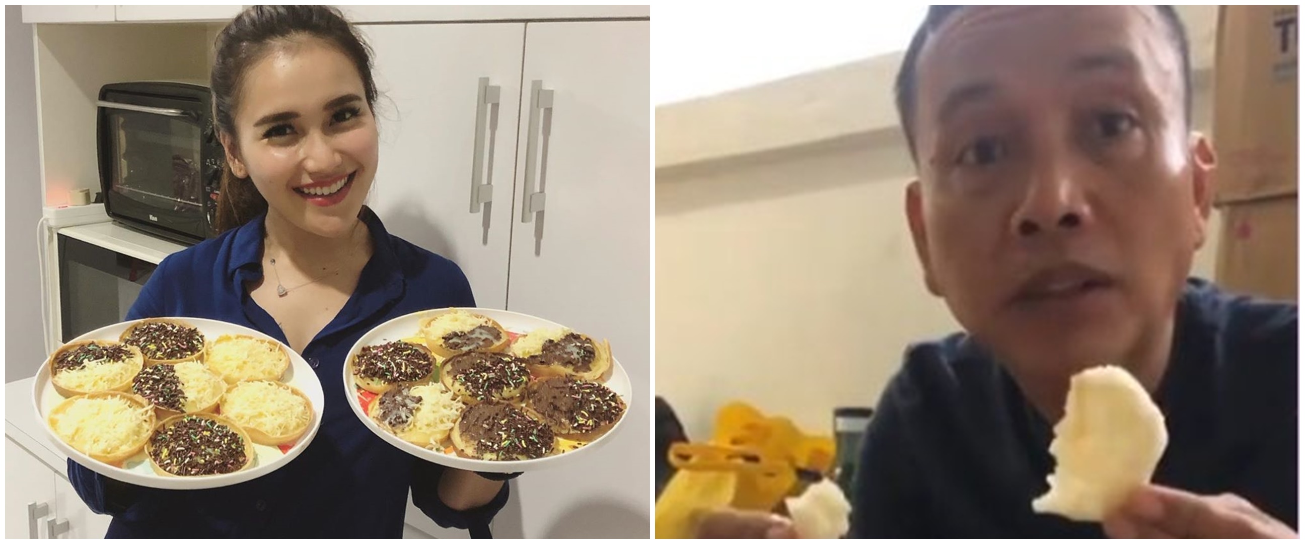 Puas hasil masakan Ayu Ting Ting, pujian sang ayah disorot