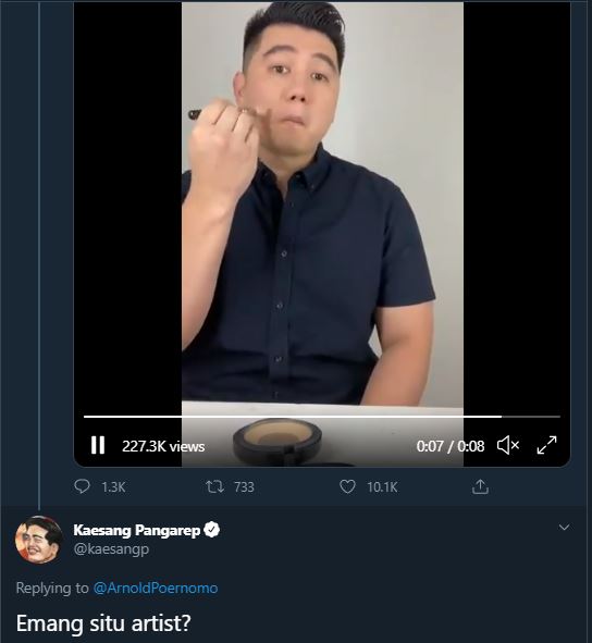 Chef Arnold jadi makeup artist dadakan, komentar Kaesang menohok