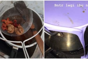 10 Aksi masak berujung apes, kocaknya menguji kesabaran emak