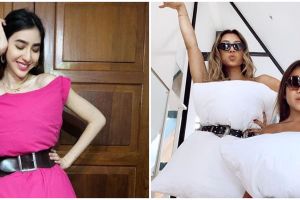 Potret 6 seleb cantik ikut Pillow Challenge, stylish berbalut bantal