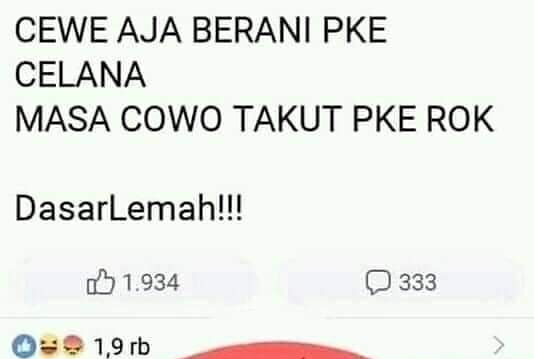 10 Status FB ngasih tantangan ini endingnya malah bikin kesal