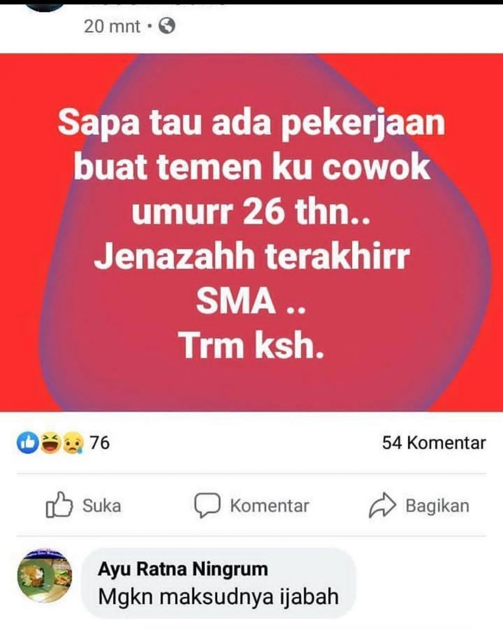 10 Status FB ngasih tantangan ini endingnya malah bikin kesal