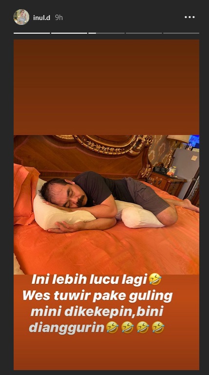 Inul Daratista unggah foto tidur suami, posenya jadi sorotan