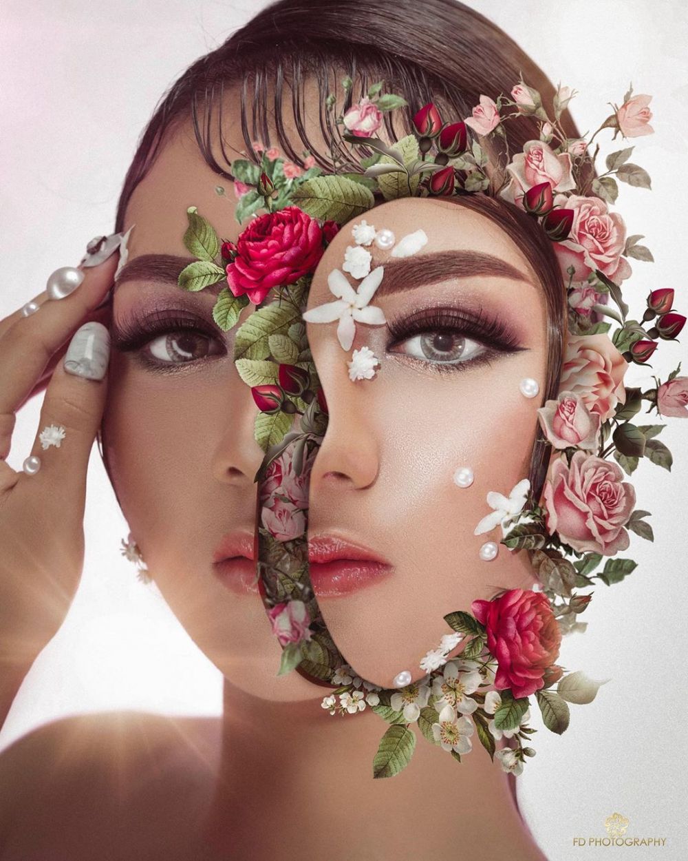 Gaya 7 seleb pemotretan tema 'A Face of Flower', bikin terpukau