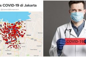 Peta penyebaran corona DKI Jakarta terbaru 17 April 2020