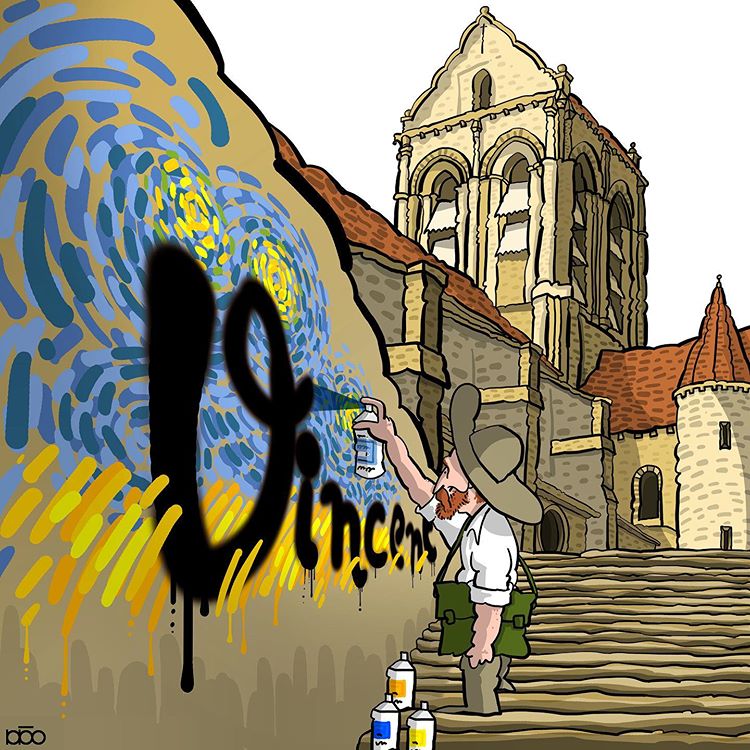 10 Ilustrasi menakjubkan jika Van Gogh hidup di masa kini