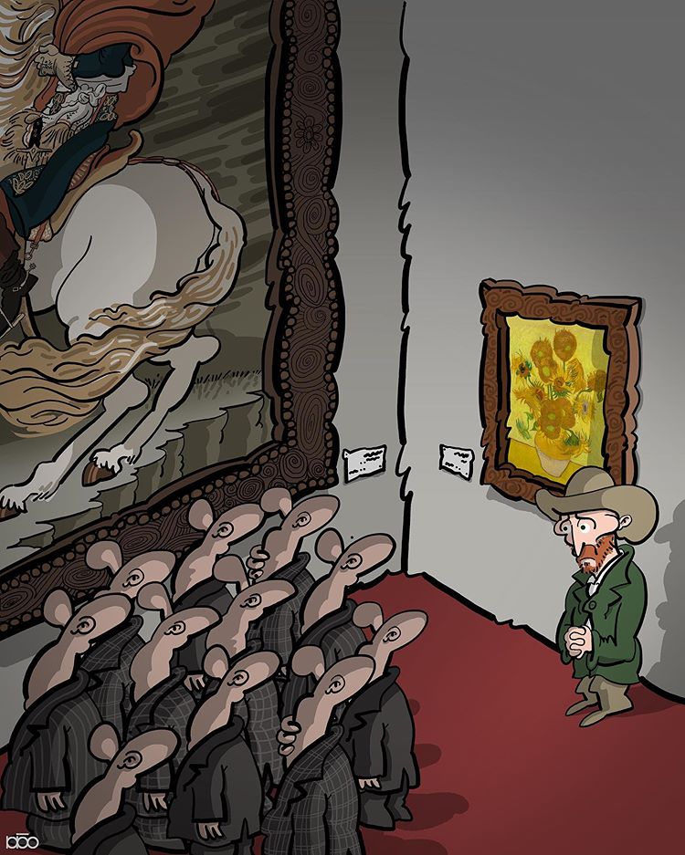10 Ilustrasi menakjubkan jika Van Gogh hidup di masa kini