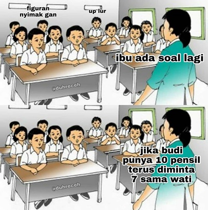 11 Meme lucu murid dan guru saat di kelas, endingnya ngeselin